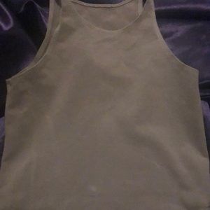 Fitted crop tank top